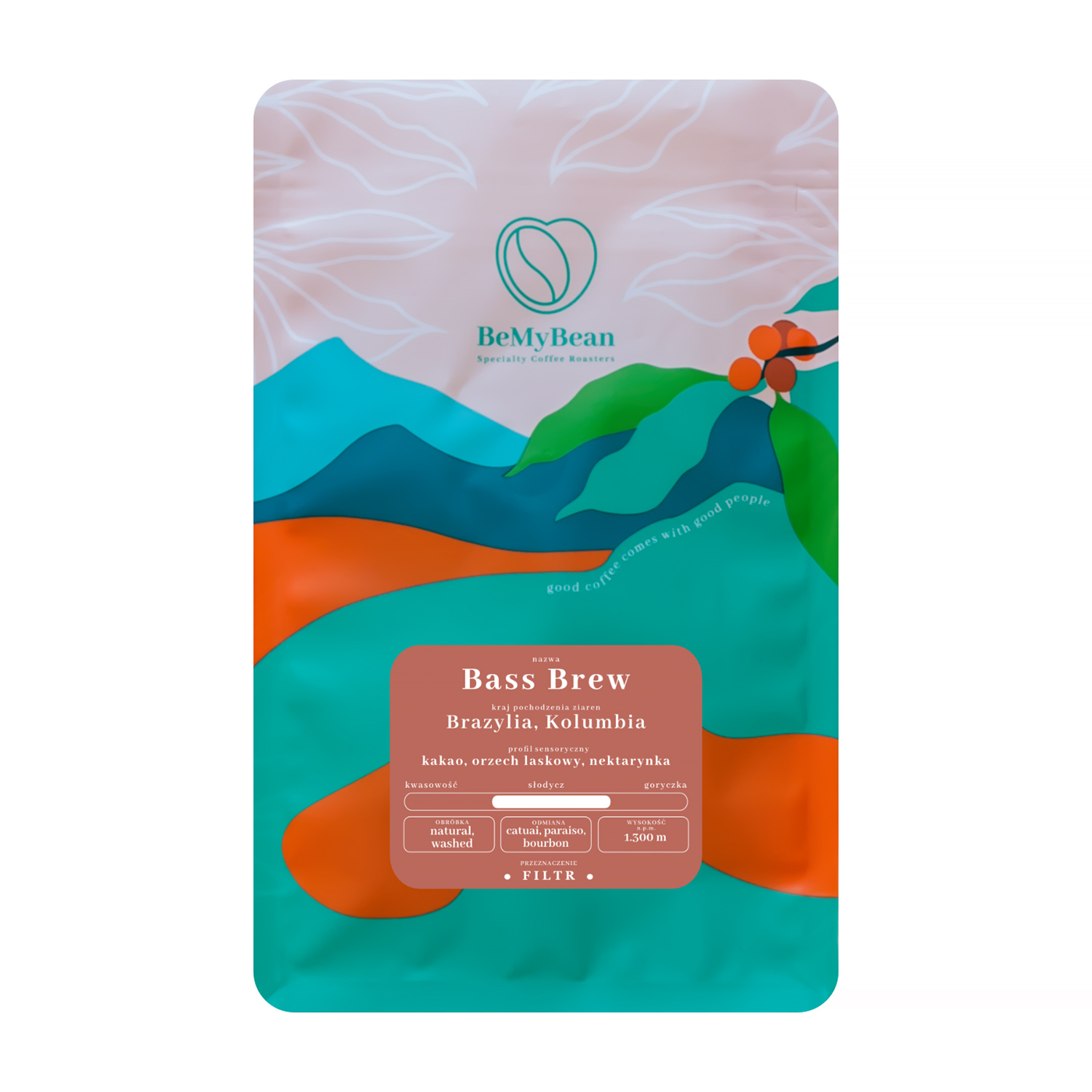 BeMyBean - kawa ziarnista Bass Brew Blend Filter 1 kg