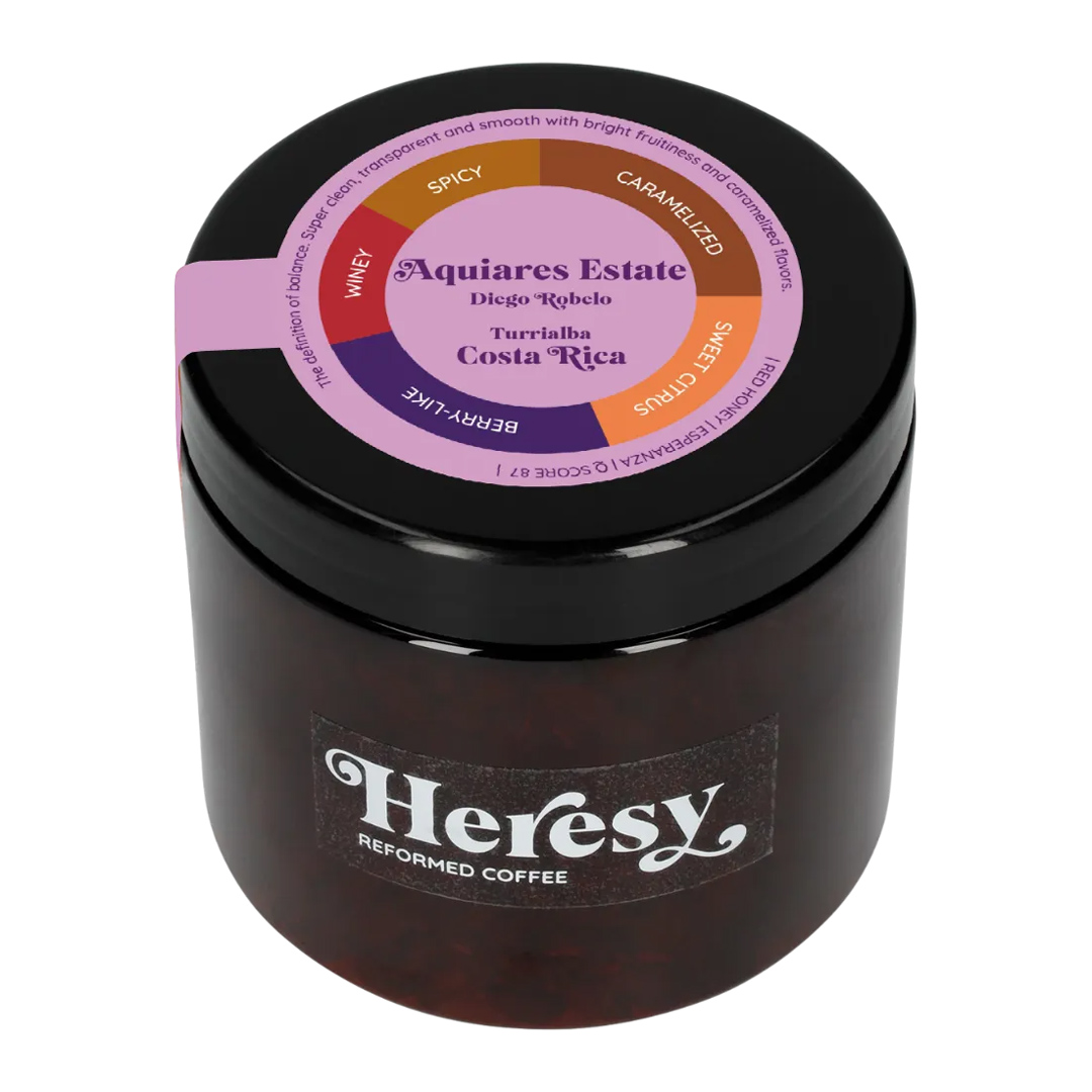 Heresy - kawa ziarnista Kostaryka Aquiares Estate Red Honey Filter 252 g