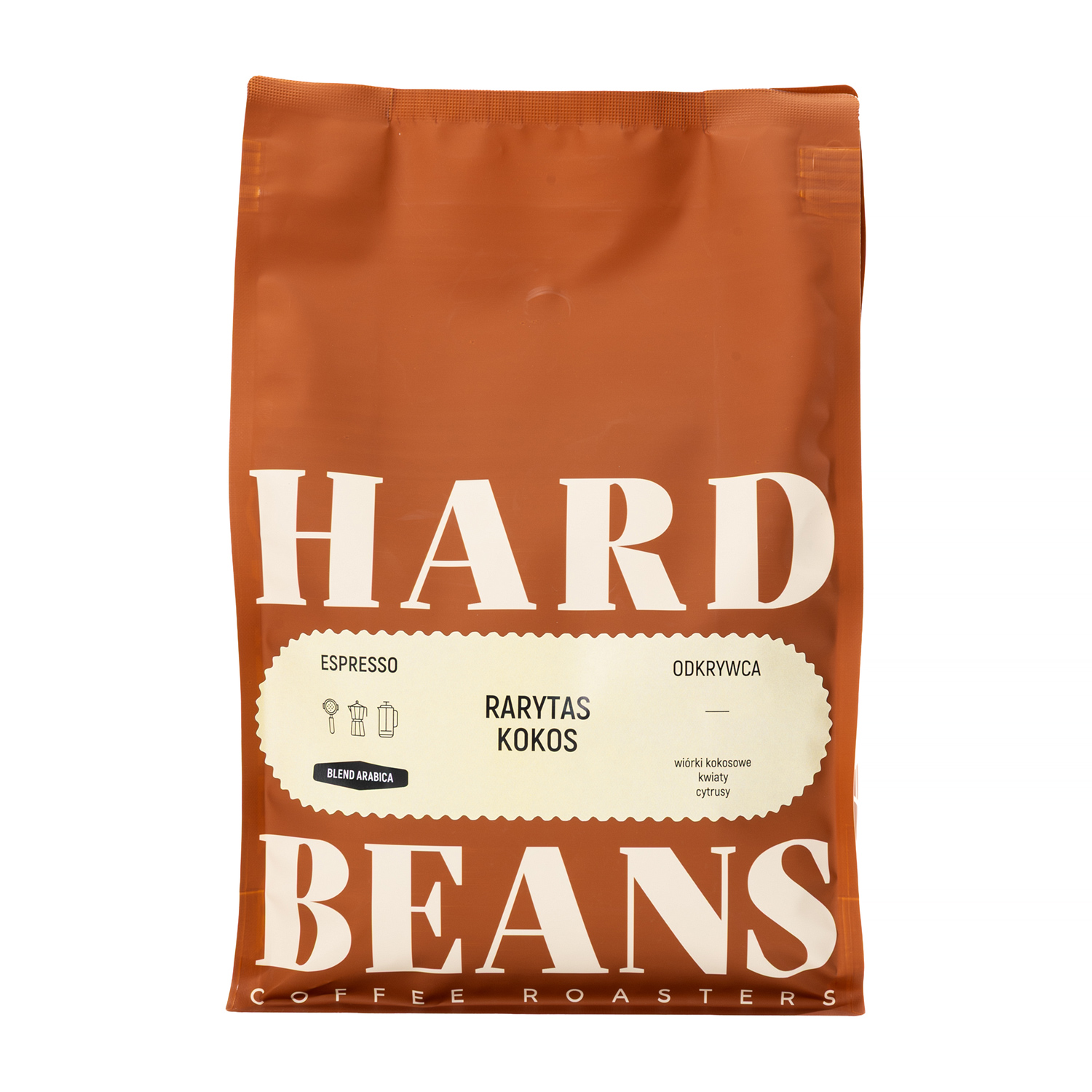 Hard Beans - kawa ziarnista RARYTAS KOKOS Espresso 1 kg